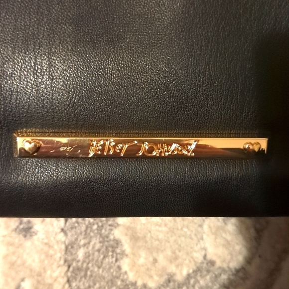 Betsey Johnson Quilted Leather Tote Bag, Black - Picture 3 of 8